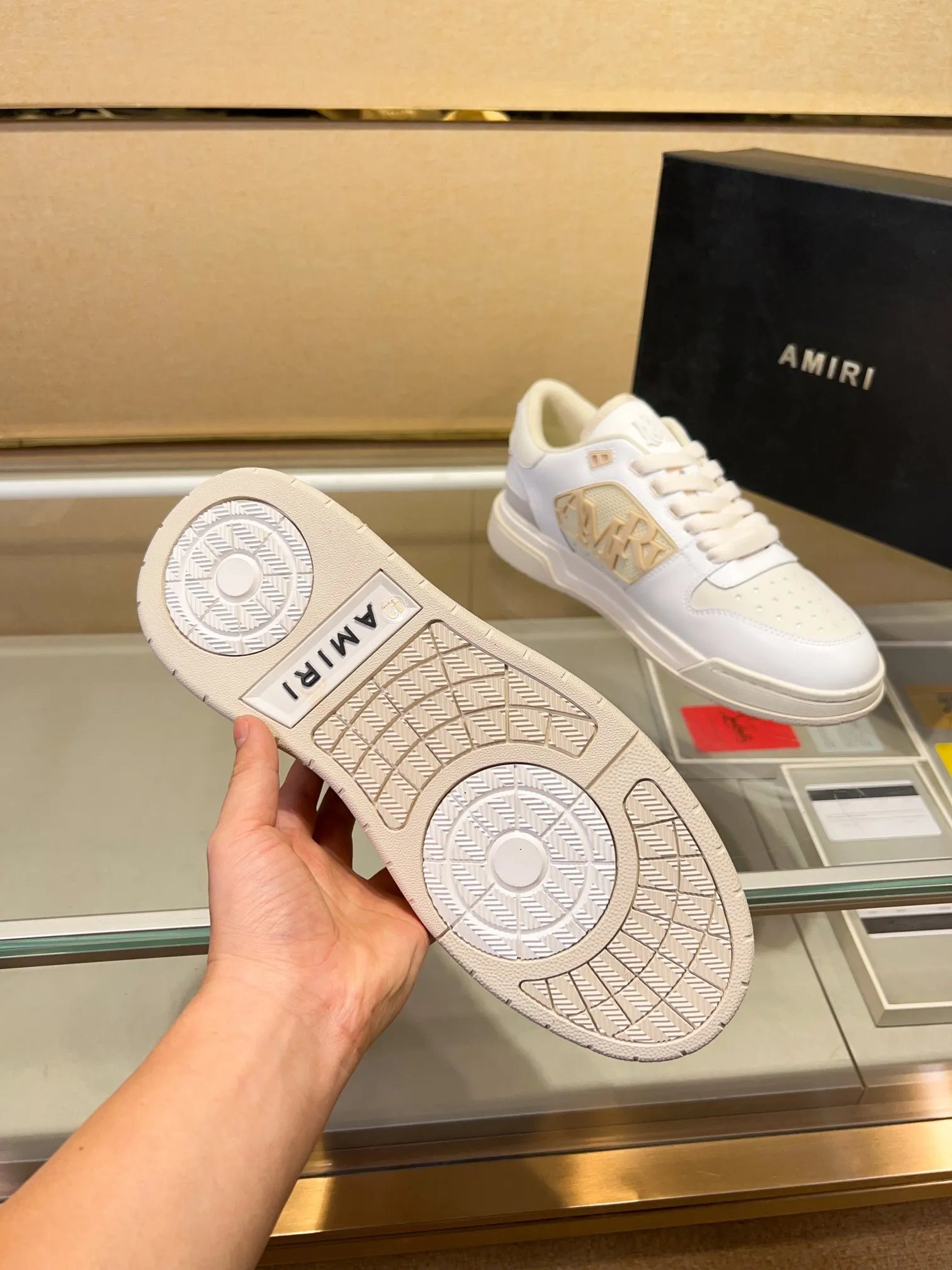 Men's men's shoes 💰500 [New style] 🌲🌲 Amiri - New Amiri trendy shoes, low-top casual sports shoes, the same style as celebrities, made of selected cowhide stitching, original outsole, comfortable on the feet, high-end workmanship, welcome to buy Size: 39-45 (customized for 46)